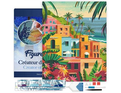 Broderie diamant – ville côtière ma