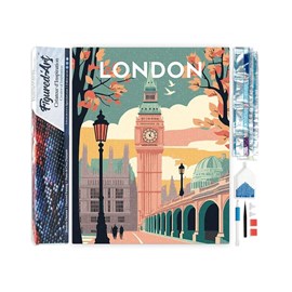 Broderie diamant londres 40x50 cm –