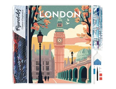 Broderie diamant londres 40x50 cm –