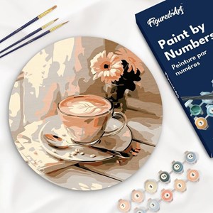 Peinture par numéro sur disque en b