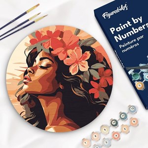 Peinture par numéro sur disque en b