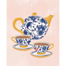 Peinture par numéros &nbsp;l'heure du th