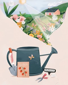 Peinture par numéros &nbsp;le jardin sec