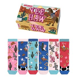 Yee haw - coffret cadeau 6 chausset