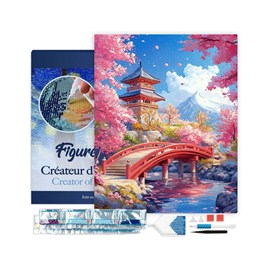 Broderie diamant 40x50cm – pont rou