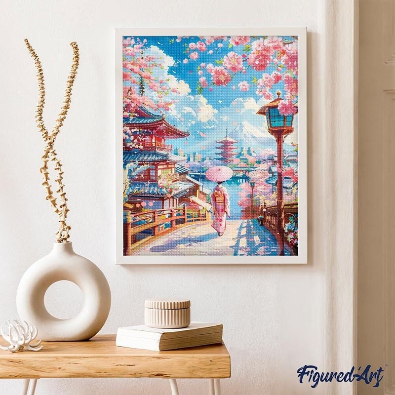 Broderie diamant 40x50cm – route de