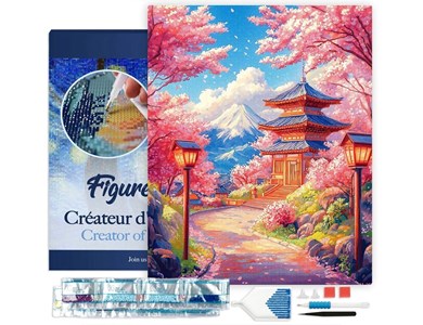 Broderie diamant 40x50cm – route de