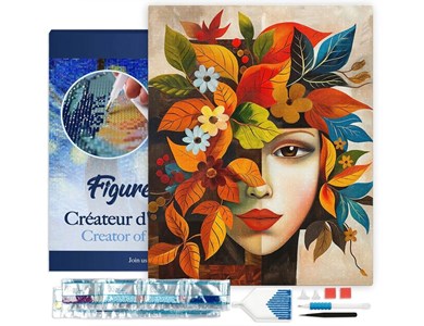 Broderie diamant 40x50cm – visage f