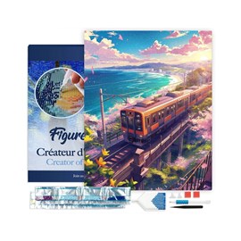 Broderie diamant 5d – chemin de fer