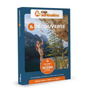 Coffret cadeau capadrenaline - émotions & découverte