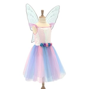 Robe de fée apolline 3-4 ans avec ailes - déguisement 3-4 ans - 96cm