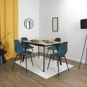 Chaise coloris bleu