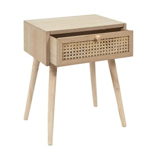 Table de chevet cannage 1 tiroir