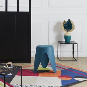 Tabouret bleu