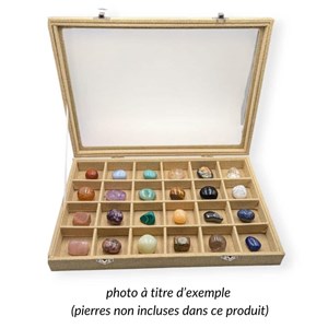Coffret de rangement 24 pierres