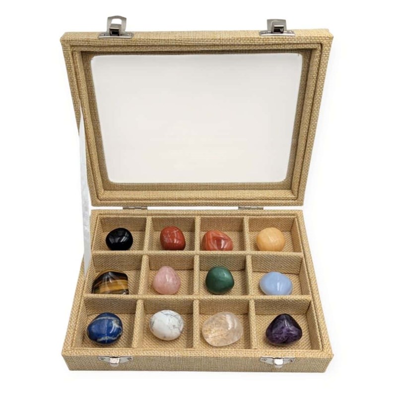 Coffret 12 pierres naturelles de lithothã©rapie