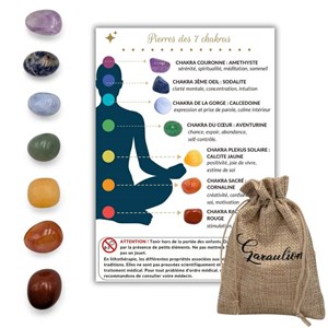 Kit pierres des 7 chakras