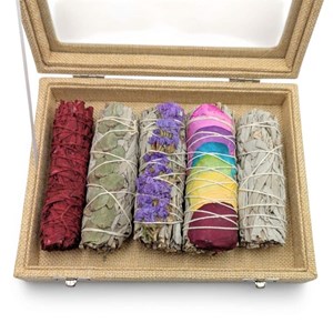 Coffret purification 5 batons de sauge naturelle