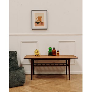 Table basse bi-ton en bois n°447