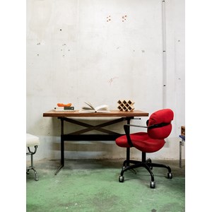 Jakob, le fauteuil rouge knoll n°554