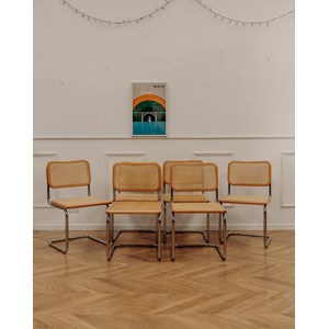 Alma, le lot de 6 chaises breuer n°752