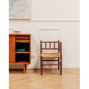 Claude, la chaise d'angle en bois n°665