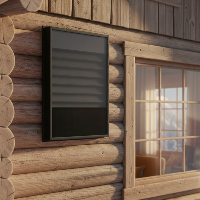 Équipement autonome de chauffage à air chaud pulsé avec thermostat