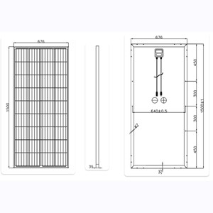 Module mono noir 190w