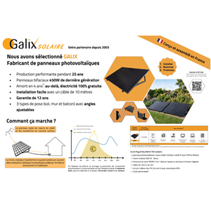 Kit panneau solaire 900w plug & play