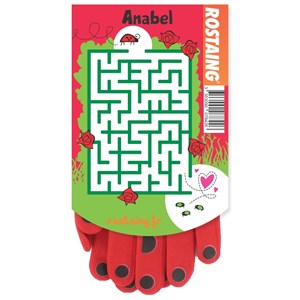 Gant de jardinage enfant rouge, anabel la coccinelle - rostaing - 3-4 ans 3-4 ans - 96cm