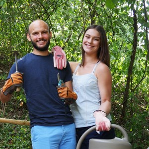 Gant de jardin en cuir rose miss - rostaing - 6 - xs XS