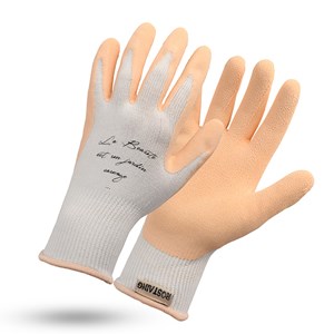Gant de jardinage latex et bambou nude - rostaing - 6 - xs XS