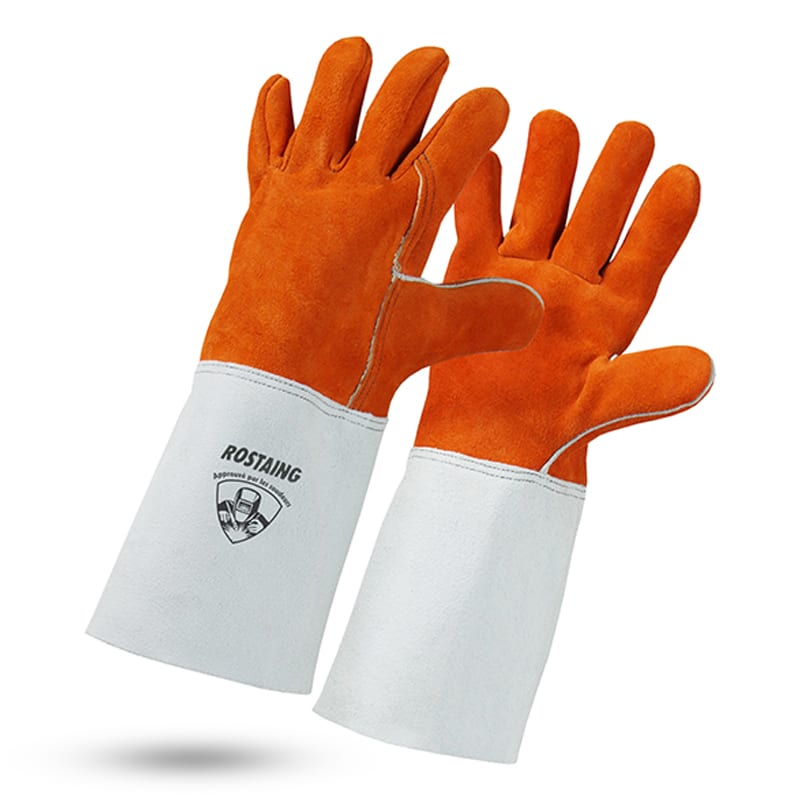 Gant de soudure, gant protection étincelles anti-chaleur 100°c splitweld - rosta