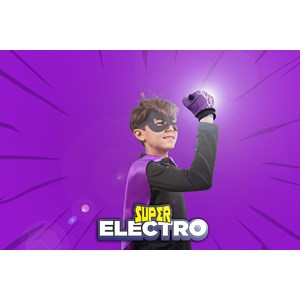 Gants enfant phosphorescents superelectro, visibilité nocturne - rostaing - 6-8 6-8 ans