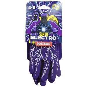 Gants enfant phosphorescents superelectro, visibilité nocturne - rostaing - 6-8 6-8 ans