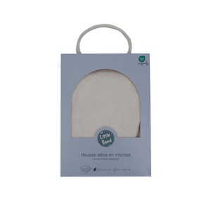 Protection matelas bébé 60x120 cm en viscose bambou blanc