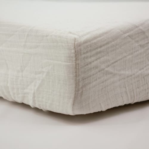 Babycalin - Drap housse 60x120 cm écru - drap housse bébé en gaze de coton