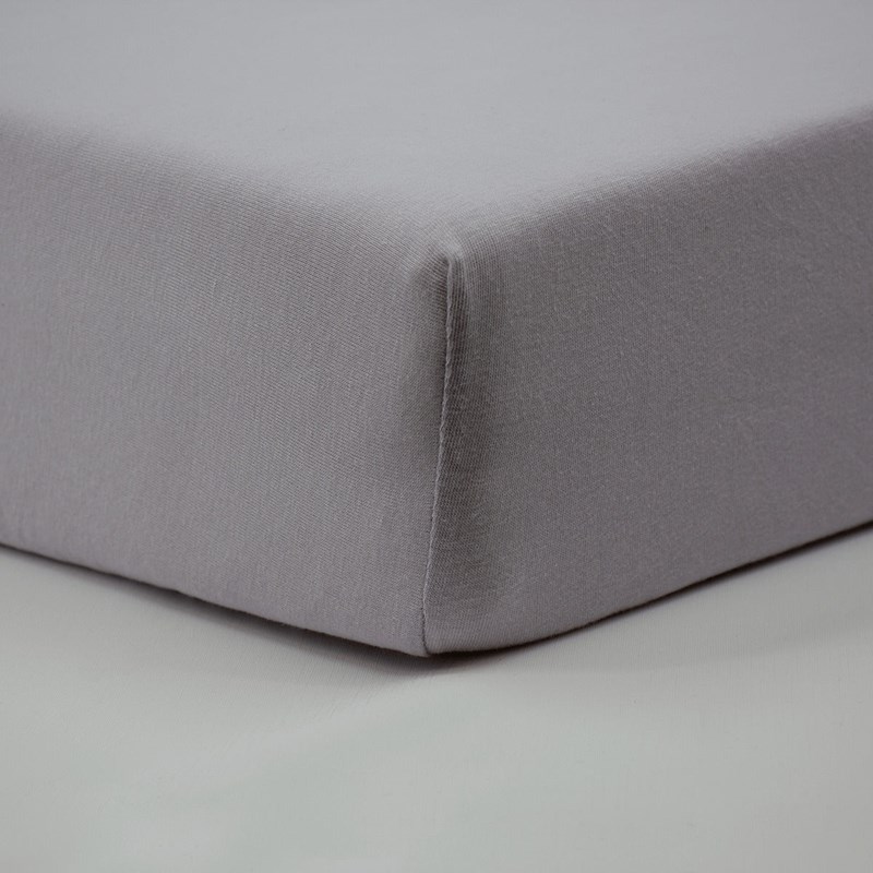 Drap housse 60x120 cm gris - drap housse bébé en coton