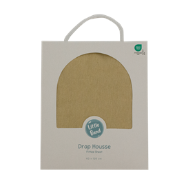 Drap housse 60x120 cm miel - drap housse bébé jersey 100% coton