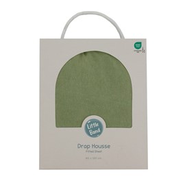 Drap-housse 60x120 cm en coton tilleul