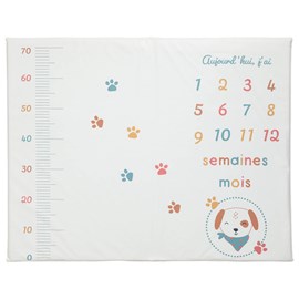 Tapis de jeu en pvc 72x92 cm avec étapes bébé - toutou