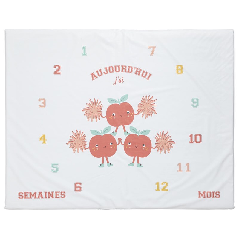 Tapis de jeu smoothie - tapis de parc 72x92 cm - tapis d'éveil imperméable