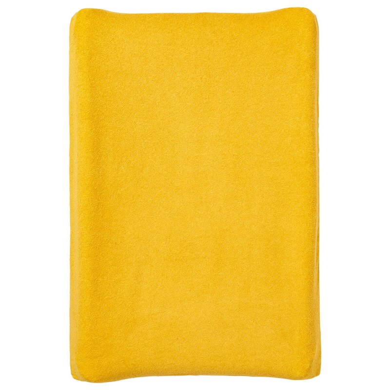 Housse pour matelas à langer moutarde en éponge 50x70 cm