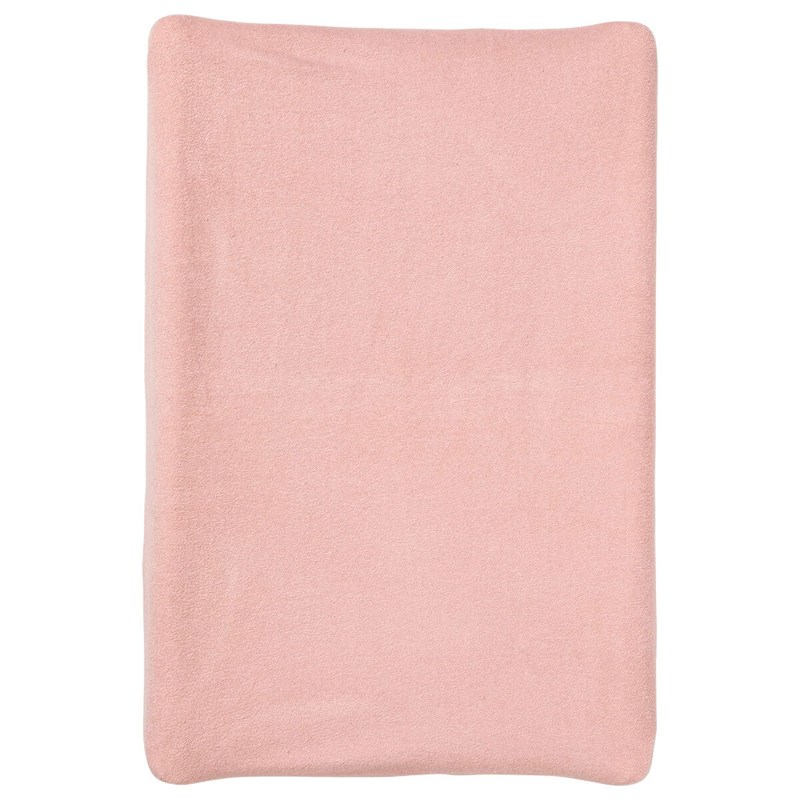 Housse pour matelas à langer rose en éponge 50x70 cm