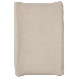 Housse pour matelas à langer taupe en éponge 50x70 cm