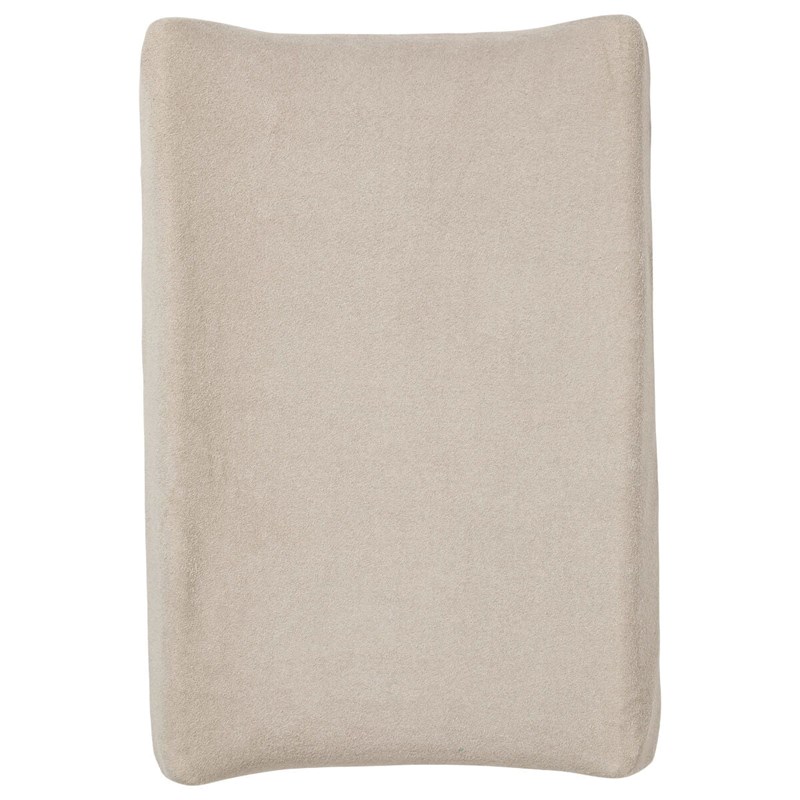 Housse pour matelas à langer taupe en éponge 50x70 cm