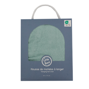Housse pour matelas à langer lagon en éponge 50x70 cm