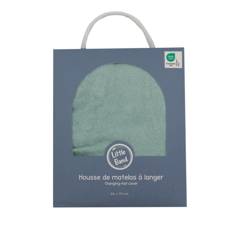 Housse pour matelas à langer lagon en éponge 50x70 cm