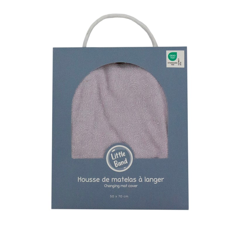 Housse pour matelas à langer parme en éponge 50x70 cm