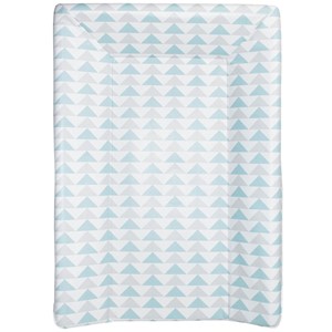 Matelas à langer bébé luxe géométrique bleu 50x70 cm